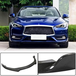 Передний бампер Лип V1 для Q60 2016-2022 Карбон Infiniti Q50/Q60 2013-2024 гг. фото 1