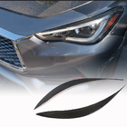 Infiniti Q50/Q60 2013-2024 гг. Реснички на фары (для Q60 2016-2022, Карбон) фото 1