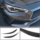 Infiniti Q50/Q60 2013-2024 гг. Реснички на фары (для Q60 2016-2022, Карбон) фото 2