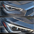 Infiniti Q50/Q60 2013-2024 гг. Реснички на фары (для Q60 2016-2022, Карбон) фото 5