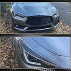 Infiniti Q50/Q60 2013-2024 гг. Реснички на фары (для Q60 2016-2022, Карбон) фото 6
