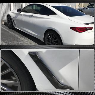 Карбоновые накладки на передние крылья (для Q60 2016-2022) Infiniti Q50/Q60 2013-2024 гг. фото 4