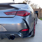 Infiniti Q50/Q60 2013-2024 гг. Накладки на задний бампер (для Q60 2016-2022, Карбон) фото 3