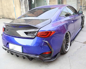 Infiniti Q50/Q60 2013-2024 гг. Накладки на задний бампер (для Q60 2016-2022, Карбон) фото 7