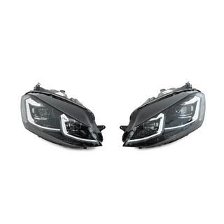 Передние фары с модулями Silver FullLed Style (2012-2017, комплект 2 шт.) Volkswagen Golf 7/E-Golf 2012-2020 гг. фото 1