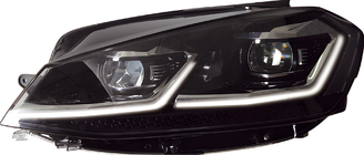 Volkswagen Golf 7/E-Golf 2012-2020 гг. Передние фары Silver FullLed (2017-2020, 2 шт) фото 1