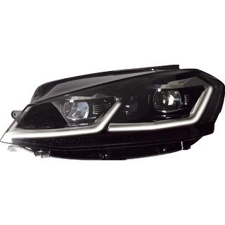 Передние фары Silver FullLed (2017-2020, 2 шт) Volkswagen Golf 7/E-Golf 2012-2020 гг.