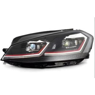 Передние фары Red FullLed (2017-2020, 2 шт) Volkswagen Golf 7/E-Golf 2012-2020 гг.