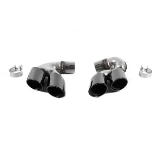 Насадки на глушитель V1 Black в стиле X5M F95 фото 1