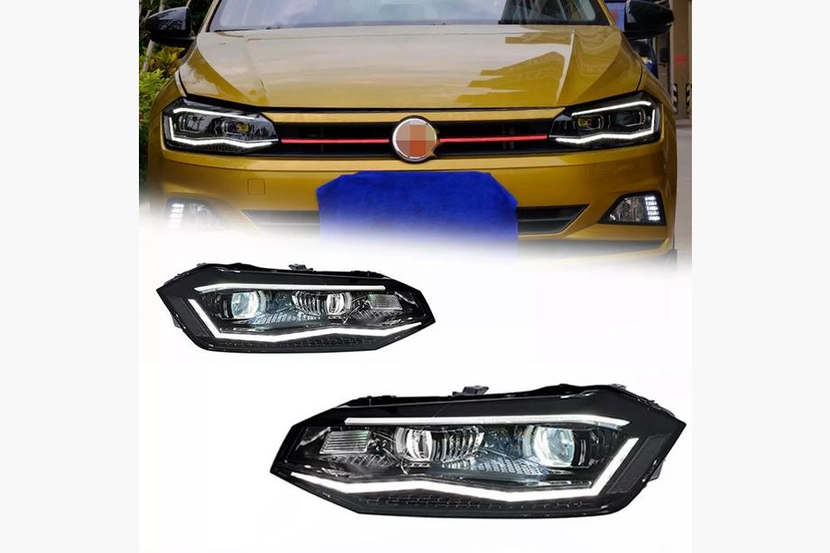 Volkswagen Polo 2017- гг. Передние Фары Silver (2 шт) Image