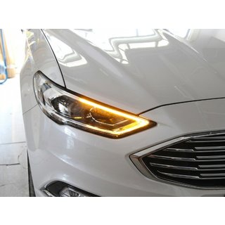 Передние фары Full LED (2019-2022, 2 шт) Ford Mondeo 2014-2022 гг. фото 1