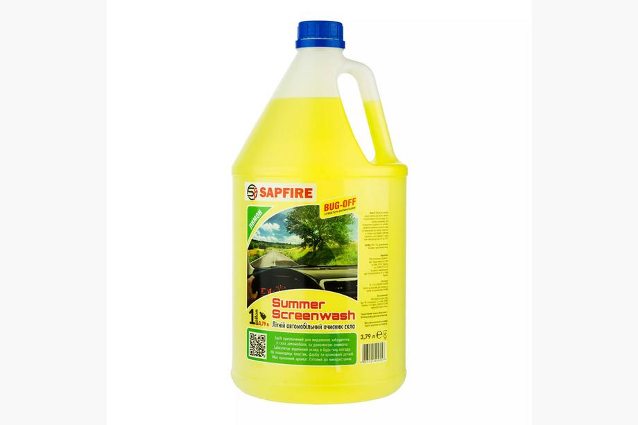 Летняя жидкость для стеклоомывателя SAPFIRE Summer Screenwash 3,79 л - Лимон Image