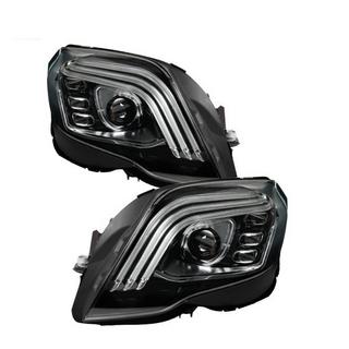 Передние фары FullLed V-2 (2012-2015, 2 шт) Mercedes GLK сlass X204 2008-2015 гг. фото 2