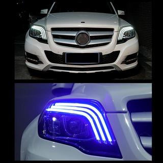 Передние фары FullLed V-2 (2012-2015, 2 шт) Mercedes GLK сlass X204 2008-2015 гг. фото 1