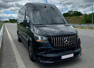 Mercedes Sprinter W907/W910 2018- гг. Передняя Решетка Panamericana GT Хром Premium V2 (С Рамкой) фото 3
