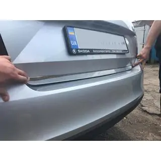 Накладка на багажник нержавейка фото 1