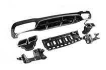 Mercedes E-class W213 2016-2023 гг. Задний диффузор с насадками E63-Design Silver (для AMG/AMG-Line 2016-2020) фото 3