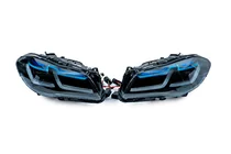 BMW 5 серия F10/F11 2010–2016 гг. Передние фары Full LED G30 Laser в стиле LCI (2013-2016, 2 шт.) фото 1