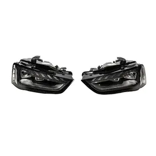 Передние фары с модулями Full LED (2012-2015, Halogen to LED, 2 шт) Audi A4 B8 2007-2015 гг. фото 1