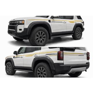 Комплект расширителей арок (12 шт) Toyota Land Cruiser Prado 250 2023- гг. фото 1