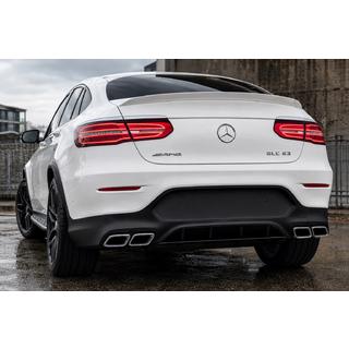 Задний диффузор с насадками Серебристый (Дизайн AMG63) фото 2