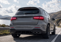 Mercedes GLC X253 2015-2022 гг. Задний диффузор с насадками Серебристый (Дизайн AMG63) фото 2