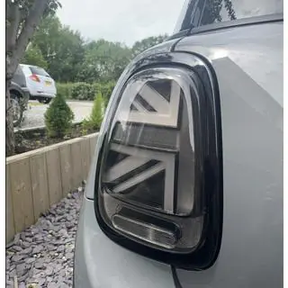 Задние LED фонари в стиле Union Jack Black (2 шт) Mini Cooper F55/56/57 2014-2023 гг. фото 1