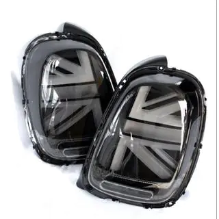 Задние LED фонари в стиле Union Jack Black (2 шт) Mini Cooper F55/56/57 2014-2023 гг. фото 2