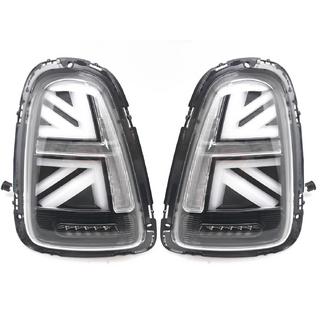 Задние LED фонари в стиле Union Jack Black V-2 (2 шт) Mini Cooper R56/57 2006-2014 гг.