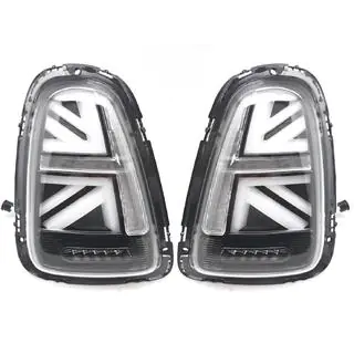 Задние LED фонари в стиле Union Jack Black V-2 (2 шт) Mini Cooper R56/57 2006-2014 гг.