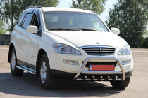 SsangYong Kyron 2005-2014 гг. Кенгурятник WT003 (нержавейка) фото 1