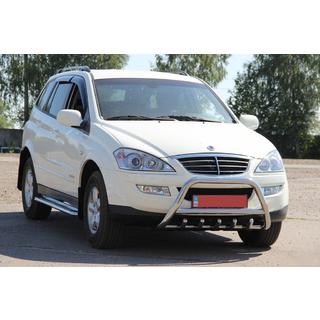 Кенгурятник WT003 (нержавейка) SsangYong Kyron 2005-2014 гг. фото 1