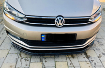 Volkswagen Touran 2015- гг. Передний лип-спойлер (ABS) фото 2