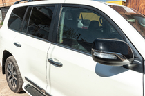 Toyota Land Cruiser 200 2007-2021 гг. Молдинги на стекла (6 шт, нержавейка) Carmos - Турецкая Нержавеющая Сталь фото 14