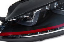 Volkswagen Golf 7/E-Golf 2012-2020 гг. Передние фары Red-V2 (2012-2017, динамические поворотники, 2 шт.) фото 12