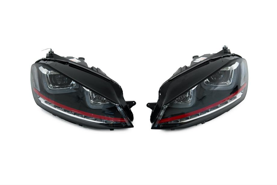 Volkswagen Golf 7/E-Golf 2012-2020 гг. Передние фары Red-V2 (2012-2017, динамические поворотники, 2 шт.) Image