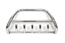 Toyota Land Cruiser Prado 120 2002-2009 гг. Низкий кенгурятник WT003 (нерж сталь) фото 6