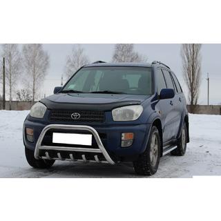 Кенгурятник WT003 (нержавейка) Toyota Rav 4 2001-2005 гг. фото 2