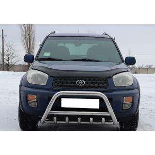 Кенгурятник WT003 (нержавейка) Toyota Rav 4 2001-2005 гг. фото 4