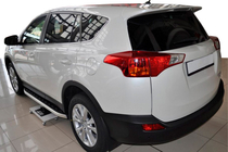 Toyota Rav 4 2013-2018 гг. Боковые пороги Fullmond (2 шт., алюминий) фото 1