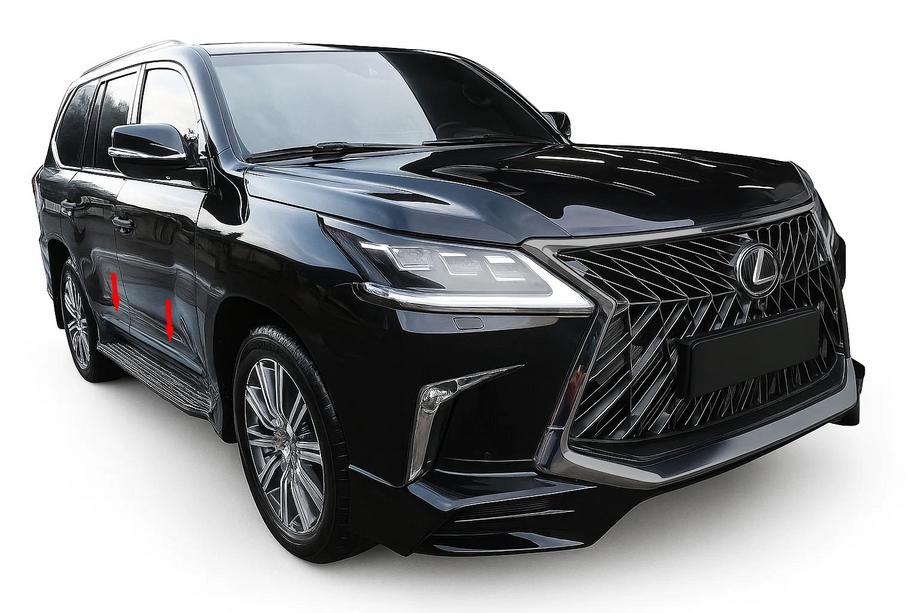 Lexus LX570/450d 2008-2022 гг. Накладки на молдинги BlackEdition (для 2016+) Image