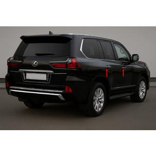 Хромированные Накладки на Ручки BlackEdition (для 2016+) Lexus LX570/450d 2008-2022 гг. фото 2
