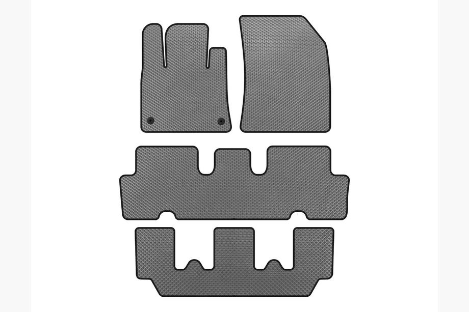 Citroen C-4 Picasso 2013–2022 гг. Коврики EVA V1 (3 ряда, Серый) Image