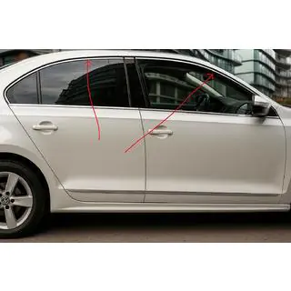 Верхние молдинги стекол 6 шт, нержавейка фото 1
