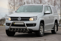 Volkswagen Amarok 2010-2022 гг. Кенгурятник WT003 (нержавейка) фото 3