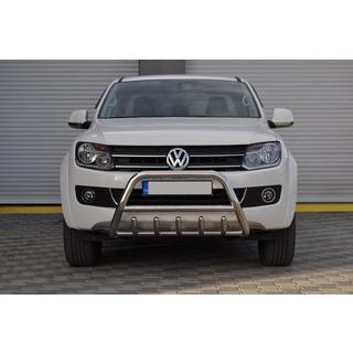 Кенгурятник WT003 (нержавейка) Volkswagen Amarok 2010-2022 гг. фото 4