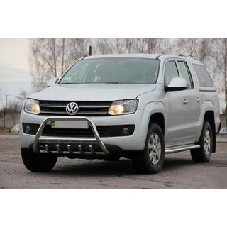 Кенгурятник WT003 (нержавейка) Volkswagen Amarok 2010-2022 гг. фото 3