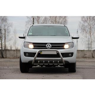 Кенгурятник WT003 (нержавейка) Volkswagen Amarok 2010-2022 гг. фото 2