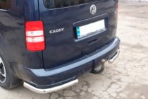 Volkswagen Caddy 2010-2015 гг. Задние уголки AK003 (2 шт., нержавейка) фото 9