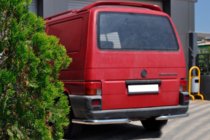 Volkswagen T4 Caravelle/Multivan 1990–2003 гг. Задние уголки AK003 (2 шт., нержавейка) фото 3